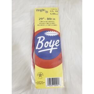 NEW Wrights Boye Circular Needle 29”- 80cm US 10 Wrights‎ 7350-10 6mm